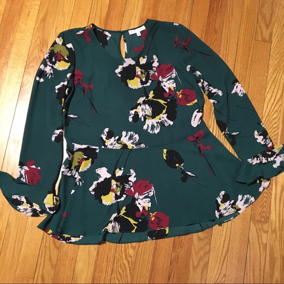 Tops - Green Floral Top
